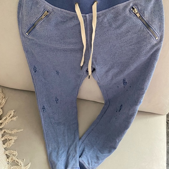 n:PHILANTHROPY Light Blue Joggers with Drawstring - Picture 1 of 3